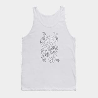 Abstract Bodies Drawing Improvisation #6 Tank Top